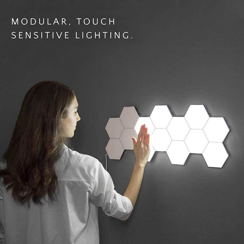 Hexagonal Lamps Modular touch sensitive lighting