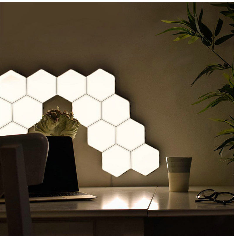 Hexagonal Lamps Modular touch sensitive lighting