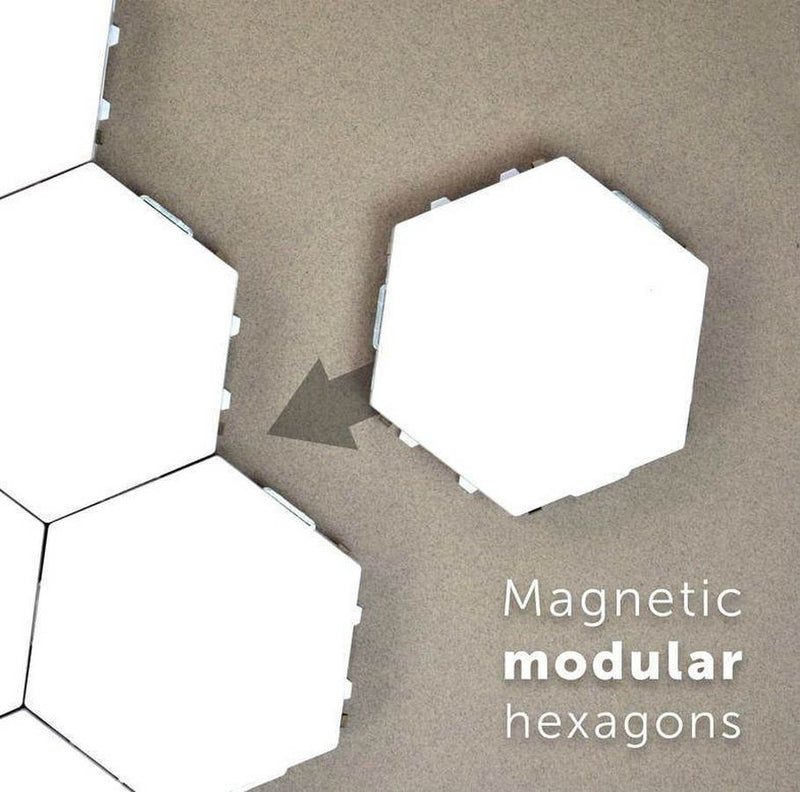 Hexagonal Lamps Modular touch sensitive lighting