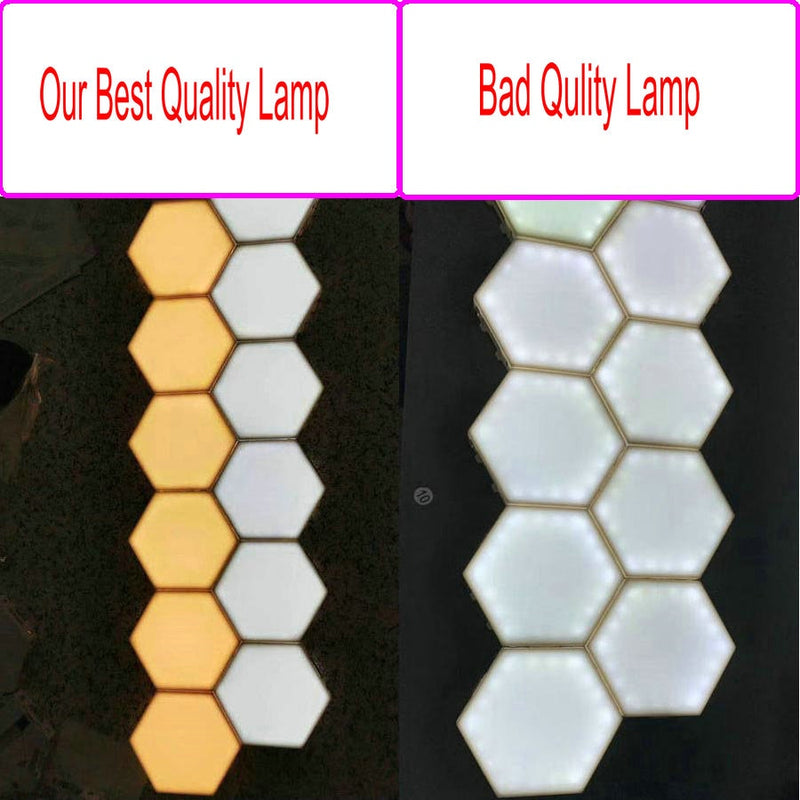 Hexagonal Lamps Modular touch sensitive lighting