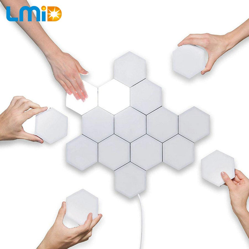 Hexagonal Lamps Modular touch sensitive lighting