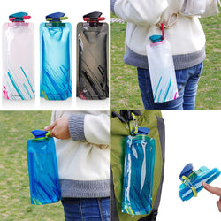 Reusable 700mL Sports Travel Collapsible Water Bottle