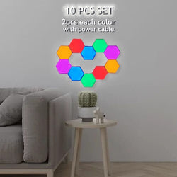 Hexagonal Lamps Modular touch sensitive lighting