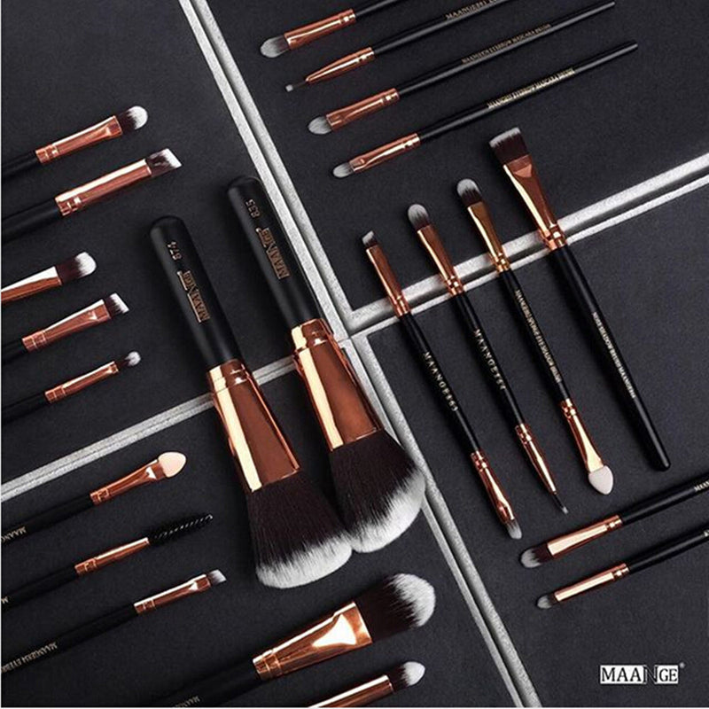 MAANGE 20/22Pcs Beauty Makeup Brushes Set Cosmetic Foundation Powder Blush Eye Shadow Lip Blend Make Up Brush Tool Kit Maquiagem