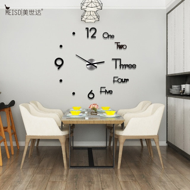 Diy big wall clock modern design（16inches） and （30 inches）（If you want to buy the big size in the video, we recommend 30 inches）