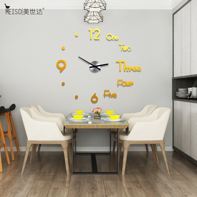 Diy big wall clock modern design（16inches） and （30 inches）（If you want to buy the big size in the video, we recommend 30 inches）