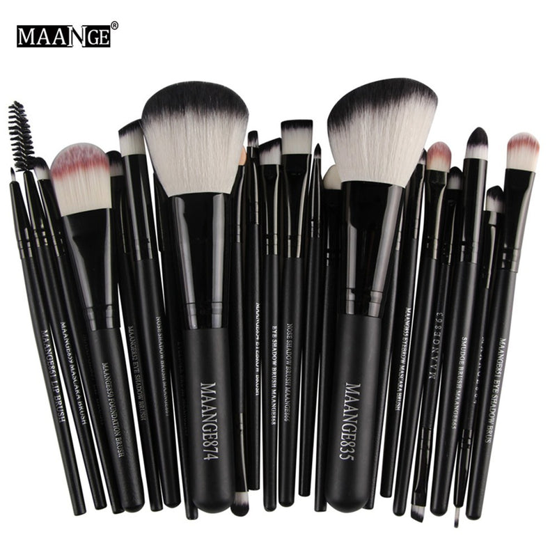 MAANGE 20/22Pcs Beauty Makeup Brushes Set Cosmetic Foundation Powder Blush Eye Shadow Lip Blend Make Up Brush Tool Kit Maquiagem