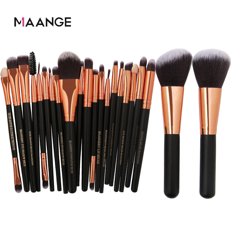 MAANGE 20/22Pcs Beauty Makeup Brushes Set Cosmetic Foundation Powder Blush Eye Shadow Lip Blend Make Up Brush Tool Kit Maquiagem